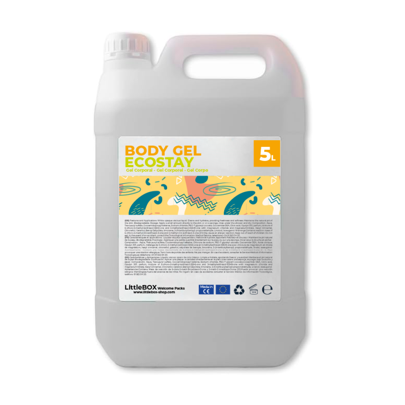 4 X Bidón de 5 L de Gel Corporal neutro